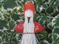 Anioł w pomarańczowej czapce II (stojąca blondynka)