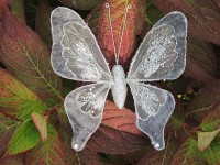 Motyl srebrny (z klipsem)