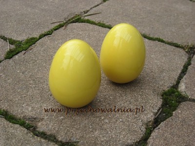 Jajko od ceramicznej kury - żółte